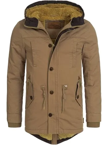Indicode Herren Barge Winterjacke mit Kapuze & Teddyfutter - Funktionsjacke mit kuscheligem Teddy-Innenfutter für optimale Wärme und stylischen Schnitt, ideal für kalte Tage.