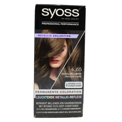 Syoss Permanente Coloration Haarfarbe 4_65 Chocolate Copper Metallic Collection