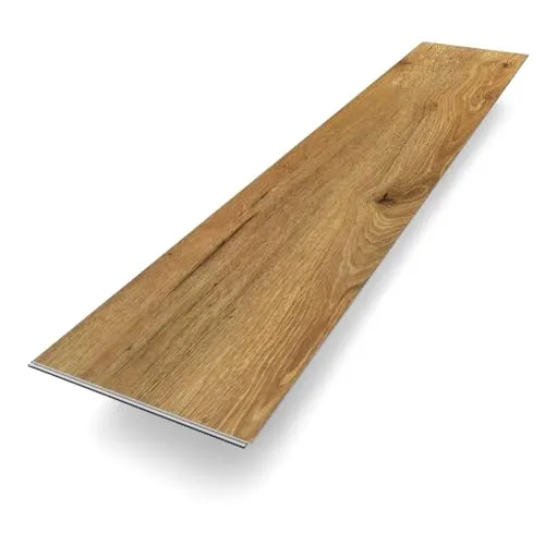 Vinylboden Klick Vinyl Basic "Eiche Elbingerode" | Braun Holzoptik | integrierte Trittschalldämmung | 1220 x 230 x 5 mm | Paket mit 2,2m² | Fußbodenheizung geeignet | 100% wasserfest | Bodenglück