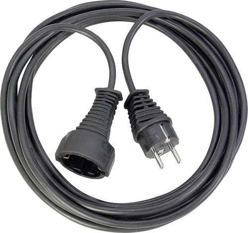 Brennenstuhl 1165010015 Strom Verlängerungskabel Schwarz 2.00m H05VV-F 3G 1,5mm²