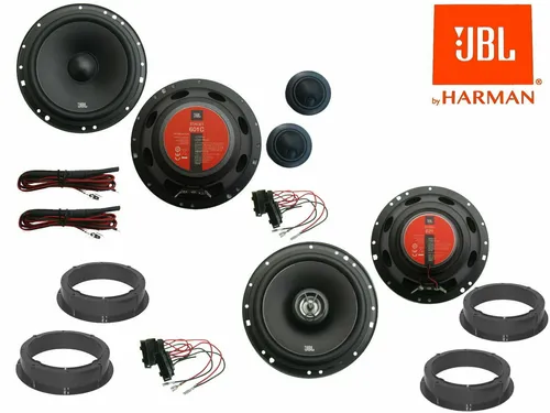 JBL Lautsprecher für Skoda Roomster Bj06-15 - 375W - Lautsprecher für Skoda Roomster, 2-Wege-Komponenten + Koax-System mit 75W Sinusleistung, ideal für kraftvollen Bass und klaren Sound in Ihrem Fahrzeug.