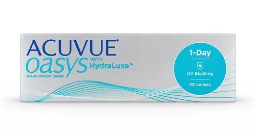 ACUVUE OASYS 1-Day Tageskontaktlinsen - Kontaktlinsen mit 3,75 dpt und UV-Schutz für müde, trockene Augen. Genießen Sie den ganzen Tag über Komfort und frische mit der innovativen HydraLuxe Technologie.