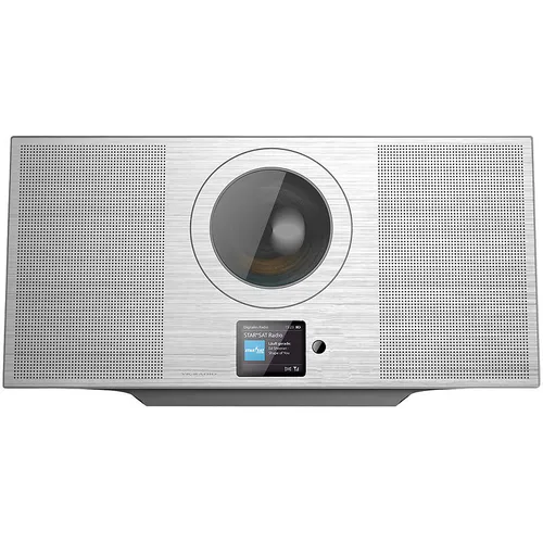 VR-Radio Stereoanlage ZX3205, Alu, Internet-Radio/CD/DAB+/Bluetooth, 60W, silbern - Kompakte Microanlage mit vielseitigen Funktionen: Internetradio, CD-Player und Bluetooth für kabellosen Musikgenuss. Ideal für jeden Raum.