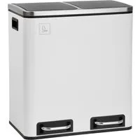 SVITA TM2X15 Treteimer - 30 Liter Mülleimer mit Softclose-Deckel, edles Design für hygienische Mülltrennung in Küche und Büro