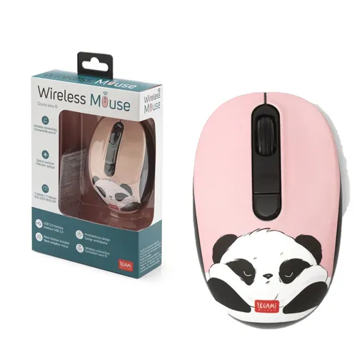 LEGAMI KABELLOSE MAUS MIT USB-EMPFÄNGER PANDA NEU OVP