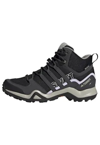 adidas TERREX SWIFT R2 GORE-TEX Wanderschuh - Wasserdichter Wanderschuh in Schwarz, ideal für Outdoor-Abenteuer. Atmungsaktives Obermaterial und Schnellschnürung für optimalen Komfort.