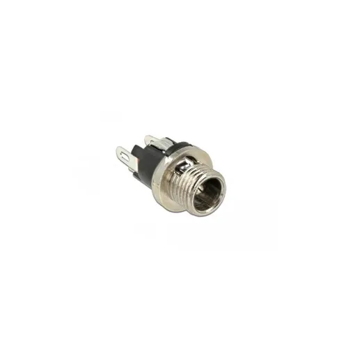 DELOCK 89910 - DC Einbaubuchse 5,5 x 2,1 mm, ideal für den Einbau in Gehäuse zur Stromversorgung