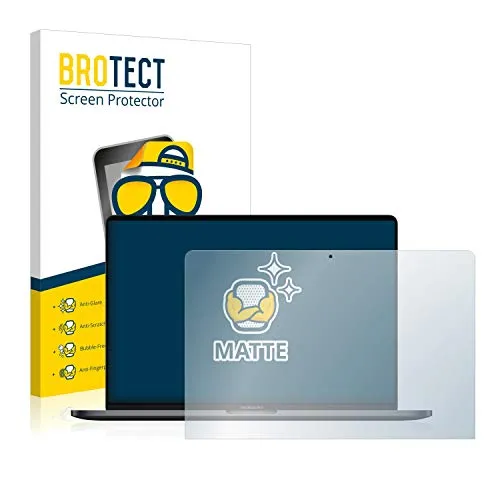 BROTECT Entspiegelungs-Schutzfolie für Apple MacBook Pro 13" 2019 Matte Displayschutz-Folie, Anti-Reflex, Anti-Fingerprint