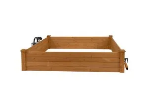 needs&wants® Hochbeet Umrandung aus Holz XL für Garten und Terrasse - Hochbeete aus robustem Tannenholz, ideal für Gemüse, Kräuter und Blumen. Mit 300l Volumen und umweltfreundlicher Lasur – perfekt für Gartenliebhaber!