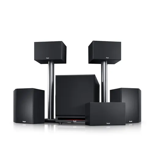 Teufel System 6-5.1 Heimkino Set - High-End Lautsprecher mit mächtigem Subwoofer, für abgrundtiefen Bass und Kinoatmosphäre in Räumen bis 35 qm
