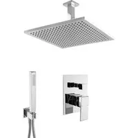 PaulGurkes Regendusche Komplett Set – Unterputz Deckenmontage - Elegant und funktional: Dieses komplette Regendusche-Set aus massivem Messing bietet eine hochwertige Verchromung und einfache Reinigung. Perfekt für ein luxuriöses Duscherlebnis.