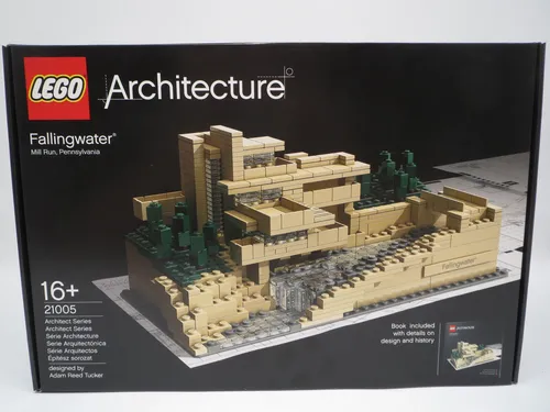 Lego Architecture 21005 "Fallingwater" - Meisterwerk der Architektur - LEGO (R) Komplette Sets & Packs, detailgetreues Modell des berühmten Fallingwater Hauses, ideal für Architektur- und LEGO-Fans.