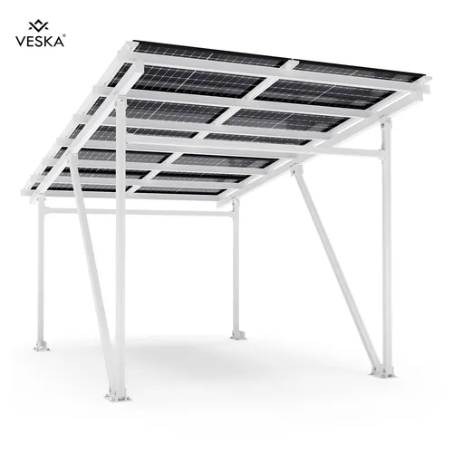 VESKA Solarmodul Solar Carport - 5,25 kW Monokristallin, umweltfreundlich und ideal für nachhaltige Energieversorgung