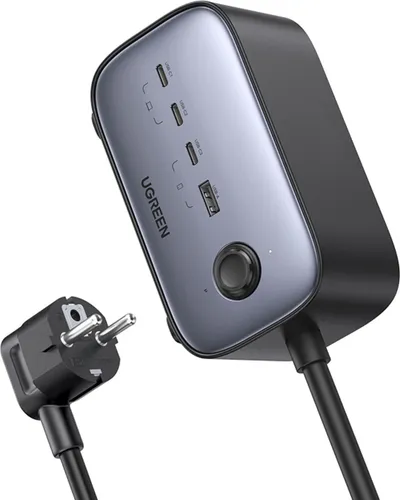 Ugreen DigiNest Cube Power Strip (60013) - Kompakte Steckdosenleiste - Steckdosen & Zubehör, bietet 4 Steckdosen und USB-Anschlüsse in einem eleganten, platzsparenden Design für optimalen Komfort.