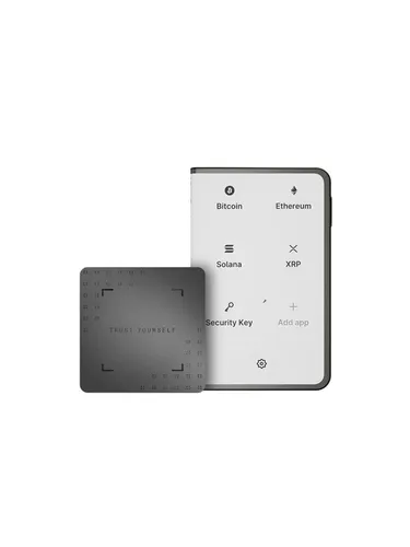 Ledger STAX - Sicheres Hardware-Wallet für Kryptowährungen - Einwurftresore mit branchenführender Sicherheit: Verwaltet über 15.000 Kryptowährungen, bietet Recovery Key für privaten Zugriff auf deine digitalen Assets.