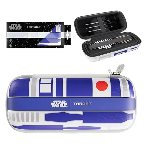 Target Darts Star Wars R2-D2-BOA-Etui | Hochwertiges Disney-Dart-Etui mit R2D2-Droid-Design, Aufbewahrung für Swiss Point-Spitzen, Hartschalen-Organizer für Dartzubehör