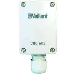 Vaillant Außenfühler VRC 693 - Wandaufbaufühler mit unterer Kabeleinführung - Sonstige Elektroinstallationsartikel, optimiert für präzise Temperaturmessung und effiziente Heizungssteuerung.
