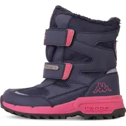 Kappa Winterboots Snowboots, wasserdicht und gefüttert in Blau - Größe 35 EU - Wanderschuhe für Kinder, ideal für kalte Tage mit wasserdichter TEX-Membrane und warmem Futter für optimalen Komfort.