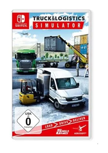 aerosoft Truck & Logistic Simulator Nintendo Switch - Konsolen-Spiel für Nintendo Switch, erlebe realistische Logistik-Simulation mit vielfältigen Fahrzeugen und spannenden Koop-Missionen im Multiplayer!