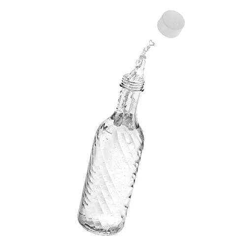 Mixcover Glasflasche kompatibel mit dem SodaStream Crystal 2.0 - einzigartiges Design und 10% mehr Volumen, Zubehör für Soda Stream, Glaskaraffe