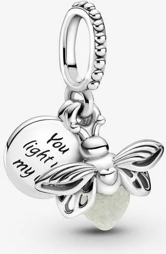 PANDORA Leuchtendes Glühwürmchen Charm-Anhänger - Charm-Anhänger aus 925 Sterlingsilber, inspiriert von der Natur und ideal für die PANDORA Moments Kollektion. Verleihen Sie Ihrem Armband einen funkelnden Akzent!