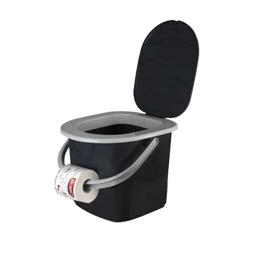 Campingtoilette Eimertoilette 22L - Tragbare Mobile Toilette - Camping-Toiletten: Praktische Eimertoilette für unterwegs, leicht und tragbar, ideal für Camping und Outdoor-Aktivitäten.