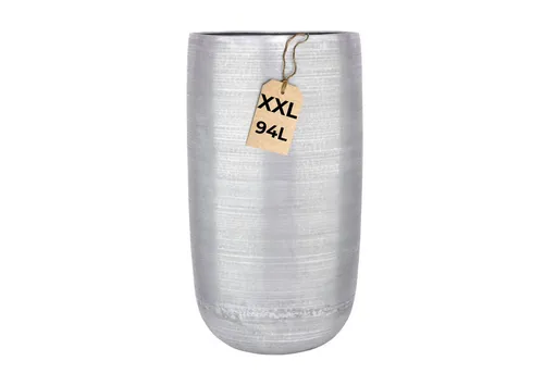 Blumentopf Camiel Silber 71cm - Eleganter Pflanzkübel aus Aluminium - Moderner Garten-Zubehör: Der 71 cm hohe Camiel Pflanzkübel aus wetterfestem Aluminium ist ideal für große Pflanzen und setzt stilvolle Akzente in Ihrem Innen- und Außenbereich.