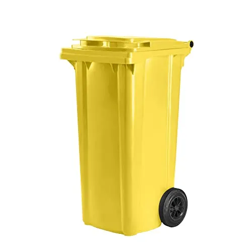 Bauer Mülltonne 120 Liter mit 2 Rädern - Mülltonne, 120 Liter, robust und TÜV-zertifiziert, ideal für Haushalte und Unternehmen, witterungsbeständig und leicht zu reinigen.