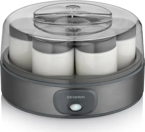 Severin Joghurtbereiter JG 3510 – Joghurt selber machen mit 7 Gläsern - Praktischer Joghurtbereiter für die einfache Herstellung von Joghurt zu Hause. Mit 7 Gläsern inklusive und energiesparendem Design ideal für jeden Haushalt.