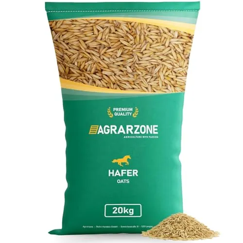 Agrarzone Hafer Pferd gereinigt 20 kg - Österreichischer Hafer für Pferde mit AMA-Gütesiegel - 100% Gentechnikfreier Futterhafer Pferdefutter