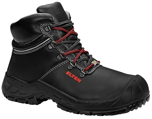 ELTEN RENZO Mid S3 Sicherheitsschuhe - Robuste und bequeme Sicherheitsschuhe der Sicherheitsklasse S3, ideal für Bau und Handwerk, mit durchtrittsicherem Material und langlebigem Leder.