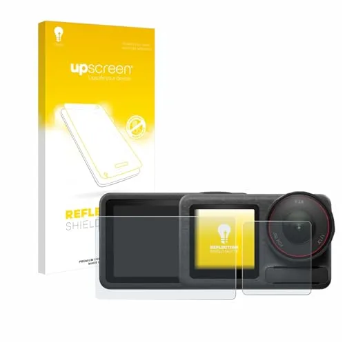 upscreen Entspiegelungs-Schutzfolie für DJI Osmo Action 5 Pro Displayschutz-Folie Matt [Anti-Reflex, Anti-Fingerprint]