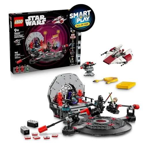 LEGO® SMART Play: A-Wing und Thronsaal-Duell (75427) mit interaktiven Effekten - Erlebe interaktives Spielvergnügen mit LEGO Star Wars SMART Play: A-Wing und Thronsaal-Duell (75427). Inkl. 962 Teilen, 2 SMART Bricks und dynamischen Licht- und Soundeffekten für spannende Abenteuer!