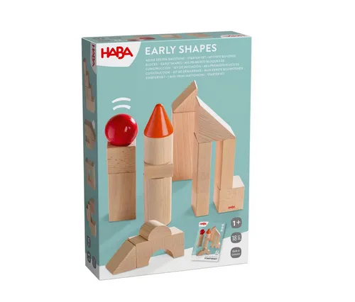 HABA 2013395001 Meine ersten Bausteine Starter-Set mit 18 Bauklötzen - Entdecken Sie das HABA Starter-Set (2013395001) mit 18 stabilen Holzbausteinen für kreatives Spielen und fantasievolles Bauen. Perfekt für kleine Architekten! Ideal für die frühkindliche Förderung.