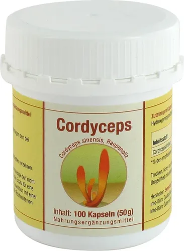 Cordyceps sinensis Kapseln - Arzneimittel mit natürlichem Extrakt, unterstützt die Energieproduktion und das Immunsystem.