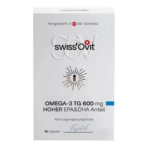 Swissovit Omega-3 TG 600 mg Fischöl EPA + DHA Kapseln 43.1 g