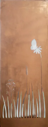 Sichtschutz Element Gräser Edelstahl 158x60 cm – Modernes Metall Design - Elegantes Sichtschutz-Element aus hochwertigem Edelstahl, ideal für den Außenbereich. Mit 95% Sichtschutz und modernem Lasercut-Design sorgt es für Privatsphäre und Stil in Ihrem Garten.