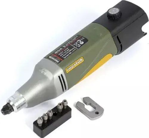 Proxxon Micromot IBS/A 29802 Akku-Multifunktionswerkzeug - Schleifmaschine für vielseitige Anwendungen: Bohren, Fräsen, Schleifen und mehr. Hohe Drehmomentkontrolle dank stufenloser Drehzahlregelung und präziser Verarbeitung.