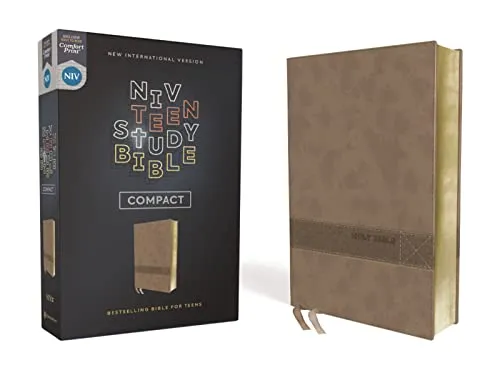 NIV, Teen Study Bible (For Life Issues You Face Every Day), Compact, Leathersoft, Brown, Comfort Print: New International Version, Brown, Leathersoft, Comfort Print