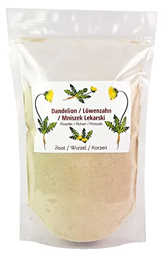 Löwenzahnwurzel gemahlen Tee - 900g - Kräutertee aus fein gesiebter Löwenzahnwurzel, 100% natürlich und frei von Allergenen. Ideal für eine gesunde Ernährung, vegan und glutenfrei.
