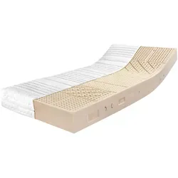 RAVENSBERGER Latexmatratze Ergo-Natura - Härtegrad H3, 100% Naturlatex - Matratze mit 7-Zonen-Kern für optimalen Schlafkomfort. Hohe Druckentlastung und perfekte Körperanpassung sorgen für eine gesunde Wirbelsäulenhaltung. Made in Germany, OEKO-TEX zertifiziert, ideal für alle Schlafpositionen.