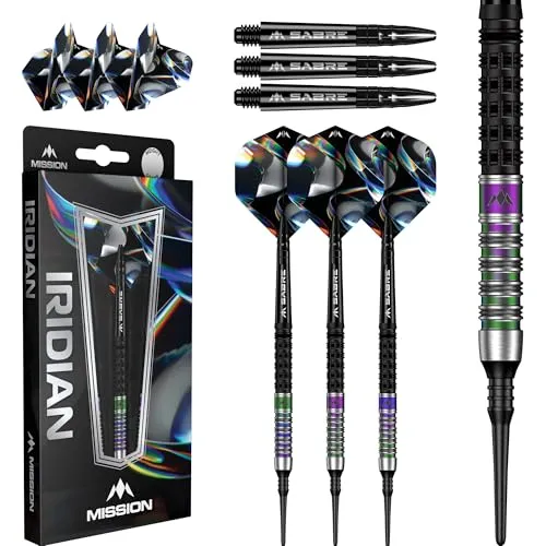 Mission Iridian Black Coral PVD 90% Softdarts