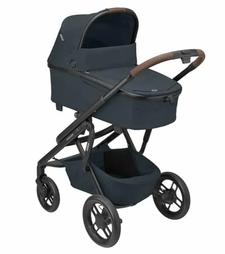MAXI COSI Kombikinderwagen Lila XP Plus Essential Graphite - Vielseitiger Kinderwagen für Babys bis 4 Jahre, mit einem praktischen Ein-Hand-Faltmechanismus und All-Terrain-Rädern für müheloses Fahren.