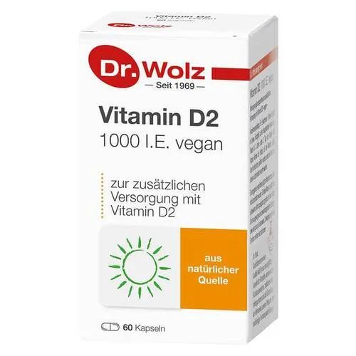 Vitamin D2 1000 I.E. vegan Kapseln - Arzneimittel zur Unterstützung eines ausgewogenen Vitamin-D-Spiegels, ideal für Kinder und Schwangere, mit hoher Bioverfügbarkeit und natürlichen Inhaltsstoffen.
