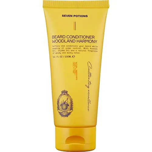 Seven Potions Bart Conditioner für Männer - Beugt Bartjucken und Schuppen vor - Natürlich, Vegan, Tierversuchsfrei (Woodland Harmony, 100 ml)