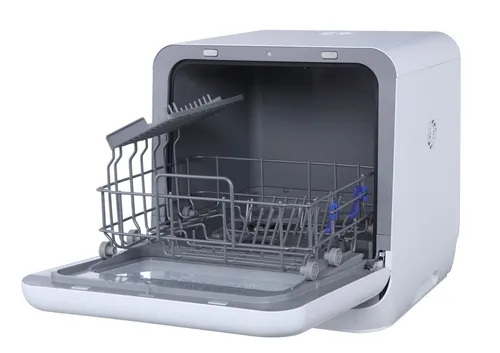 MIDEA Mini-Tisch-Geschirrspüler CTS3.2G - Tragbarer Geschirrspüler, ideal für kleine Küchen. Mit kompakten Maßen und Energieeffizienzklasse G für umweltbewusstes Spülen.
