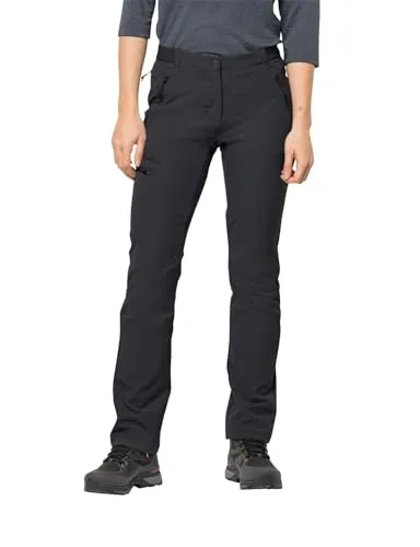 Jack Wolfskin Funktionshose "Geigelstein" - Slim Fit in Schwarz, Größe 40 - Wanderhosen für Damen, wind- und wasserabweisend, ideal für Outdoor-Aktivitäten und komfortable Bewegungsfreiheit.
