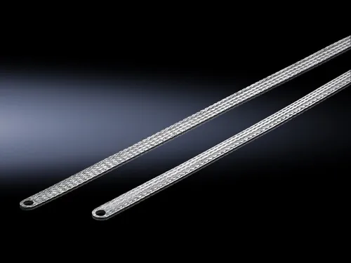 Rittal SZ 2412.225 Flachband-Erder für M8 25 qmm 200mm lang - Sonstige Elektroinstallationsartikel, robuster Flachband-Erder aus Kupfer für sicheren Erdungsanschluss und hohe Leitfähigkeit.