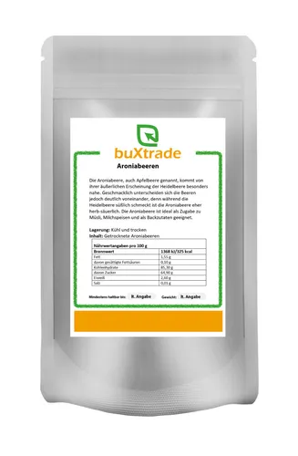 100g | Aronia Beere | Frucht | Topping | Superfoods | Buxtrade