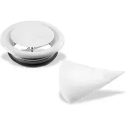 Buderus Standard Abluft-Tellerventil AV125 - Flexibel einstellbar für Decken- oder Wandmontage - Lüftungstechnik: BUDERUS Standard Abluftventil AV125, DN 125, in Weiß, ideal für individuelle Luftregulierung in Wohnräumen.